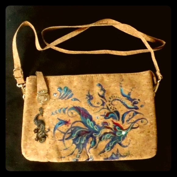 Tanzende Designs Handbags - Cork Handpainted Designer Purse